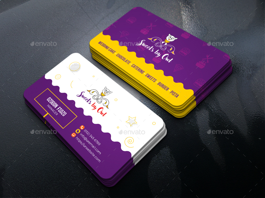 Sweets Business Card, Print Templates GraphicRiver